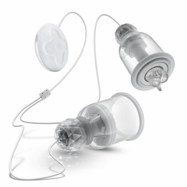 Blush Temptasia Titillator pyörivä ja värisevä nänninhoitosetti USB
