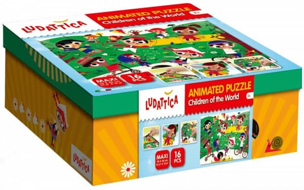 Lisciani LUDATTICA ANIMERAT PUSSEL VÄRLDENS BARN
