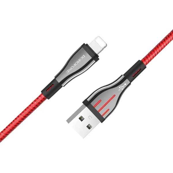 Borofone USB-A USB-kaapeli - Lightning 1,2 m Satunnainen väri (6931474724847)