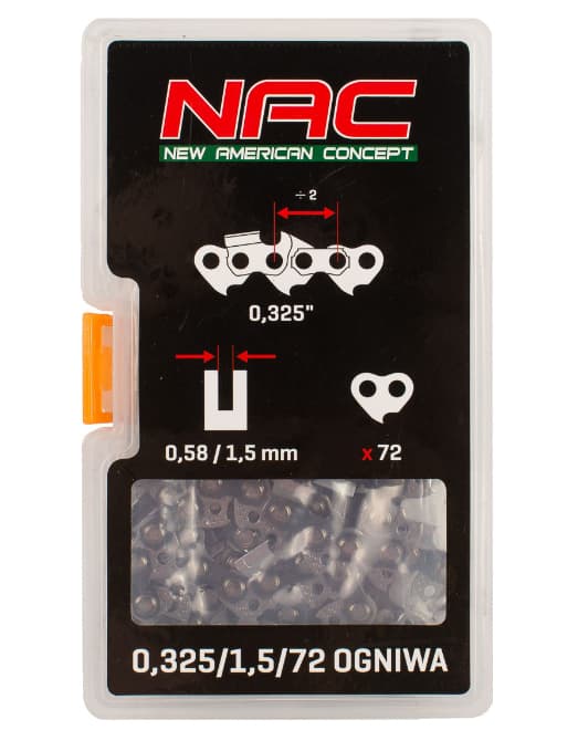 CZ.NAC SÅGKEDJA 45cm/72/325\"/1.5YD45/45,SPS01-45