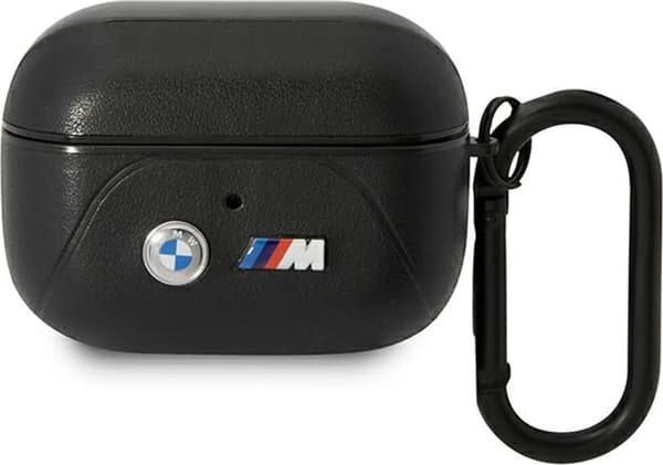 BMW BMAP22PVTK AirPods Pro Cover sort/sort læder buet linje