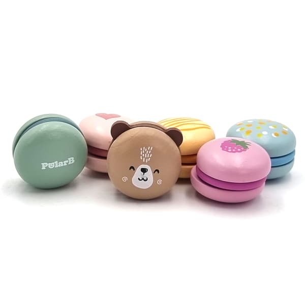 Viga PolarB Træ Kiks Småkager Konditori Macarons Sæt