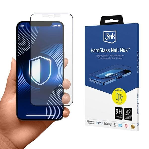 3MK HardGlass Matt Max Apple iPhone 15 Plus