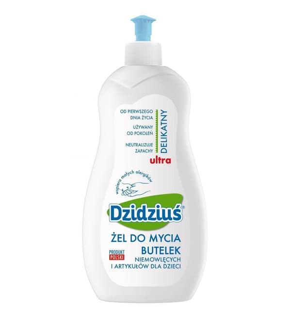Dzidzius-geeli pullojen ja vauvantarvikkeiden pesuun 500 ml