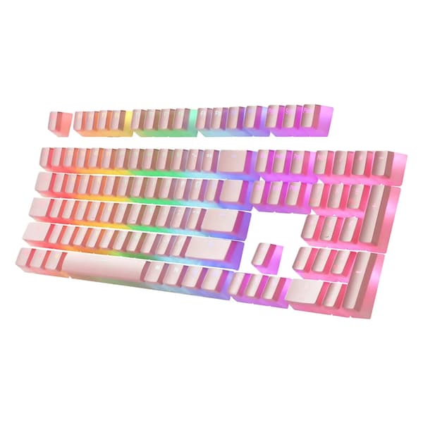 PUDDING KEYCAPS - REDRAGON SCARAB A130 PINK, DOBBELT KORT, PBT