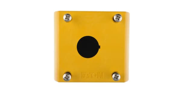 Kassettehus 1-hul 22mm gul IP67 M22-IY1 216536