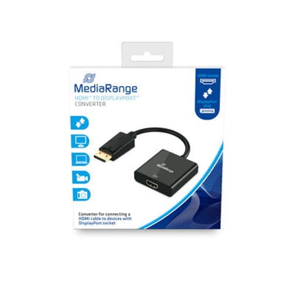 HDMI-DisplayPort-muunnin MediaRange MRCS175 musta