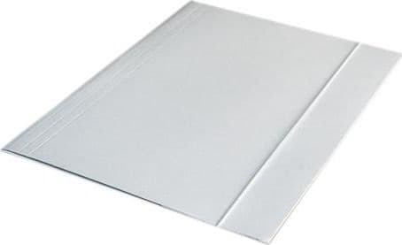 A4 papmappe med elastik hvid 300g