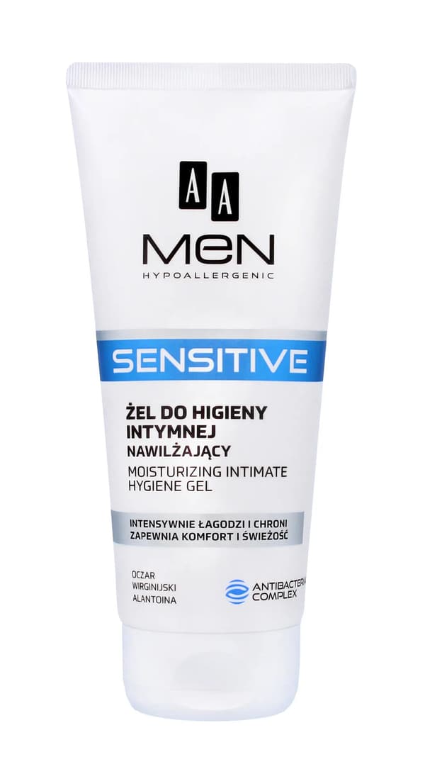 AA Men Sensitive Gel för intimhygien återfuktande 200ml