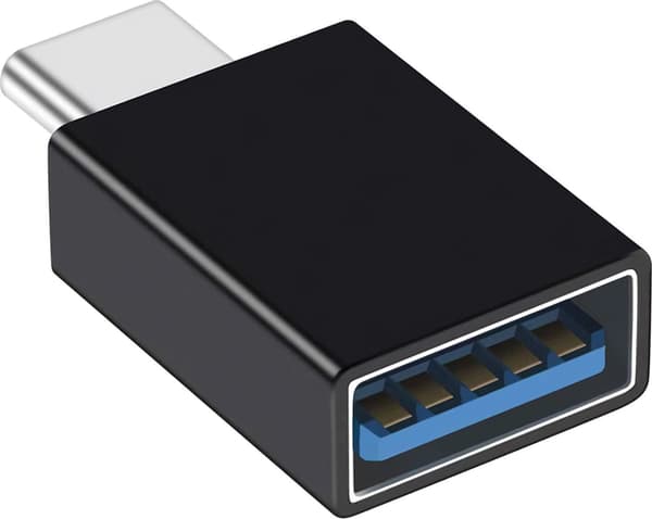 Magneettikaapeli RealPower 3 A, 20 cm, musta sovittimilla
