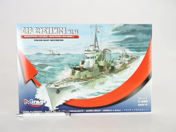 Plastmodel ORP Blyskawica september 1944