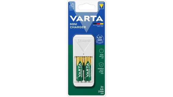 VARTA Mini Charger Ladegerät inkl. 2x