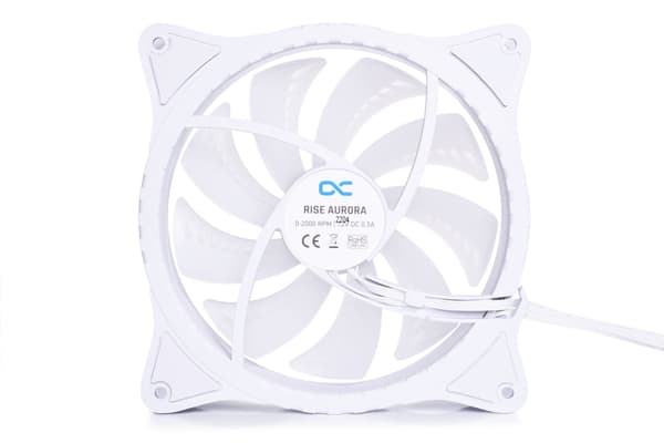 Fläkt Alphacool Rise Aurora PWM - 140mm, vit