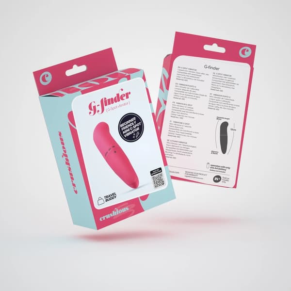 Crushious G-Finder Mini Præcisionsmassager Pink 8cm ABS Kompakt