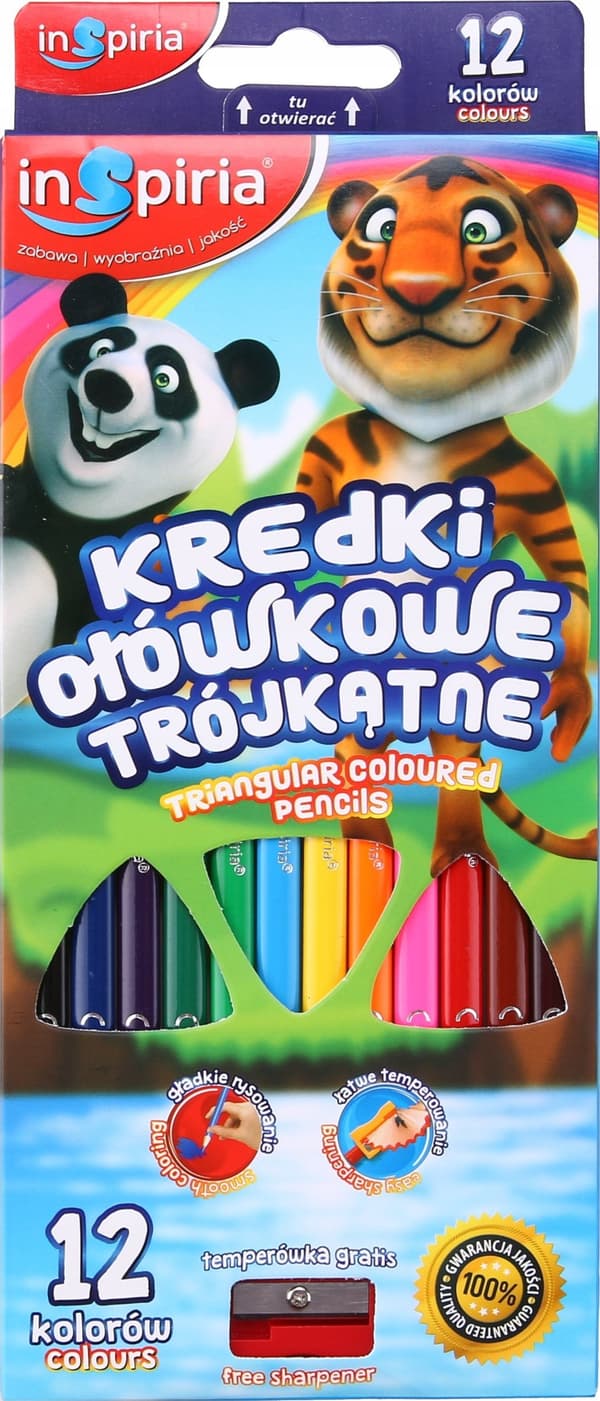 Trekantede blyanter 12 farver