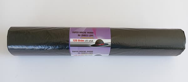 JÄTESÄKIT 120L 70*110 A25 MUSTA