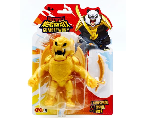 Gumostwory Warriors Gargoyle-figur med guldsabel