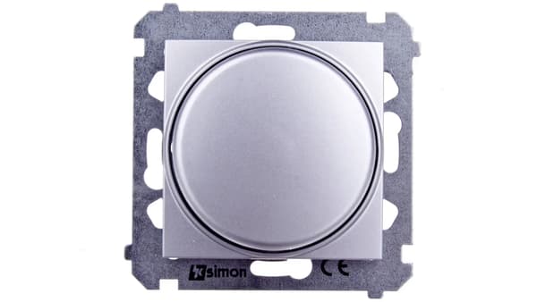 Simon 54 Regulator 110V vattenloggning och justering av ljuskälla silvermatt DS9V.01/43