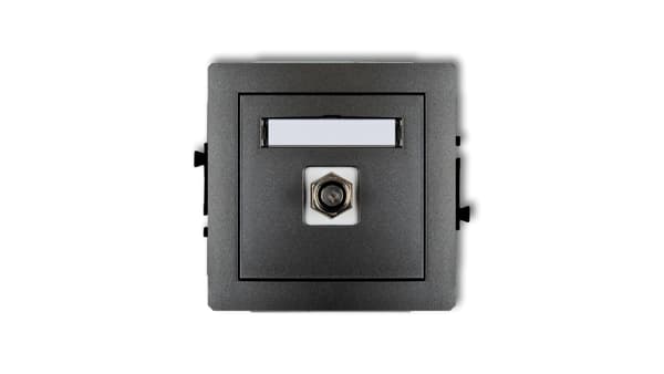 Karlik-antennipistorasia Deco Single SAT Graphite (11DGF-1)