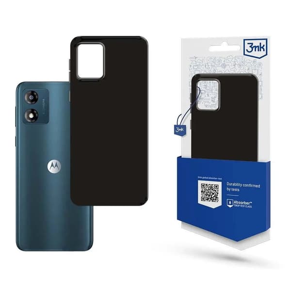3MK Matt Case Motorola Moto E13 musta/musta
