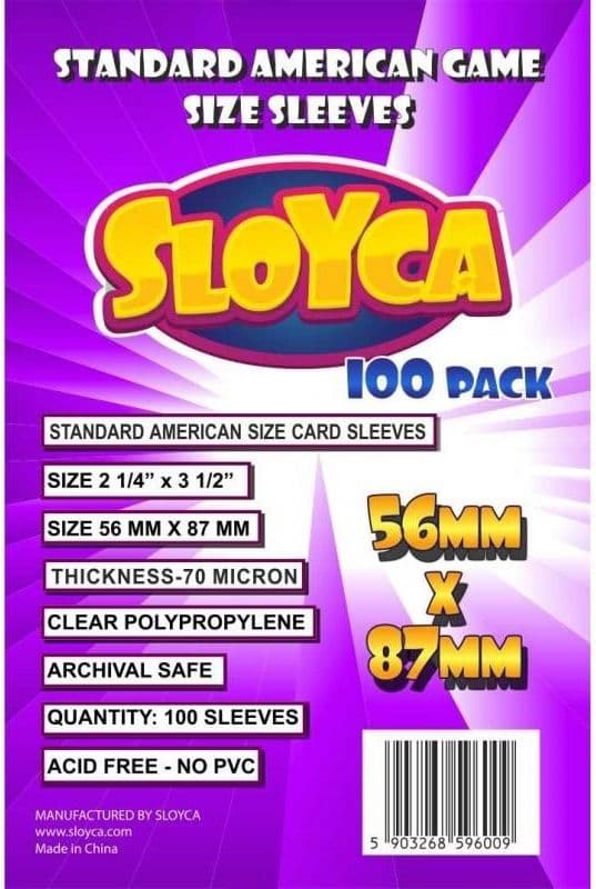 T-paidat Standard American 56x87mm (100kpl) SLOYCA