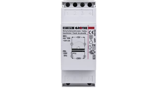 Urmet Ringklockstransformator Grothe 230V/12V AC 1.5A GT1975