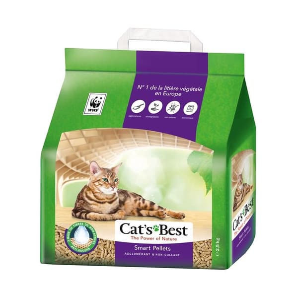 JRS Cat'S Best Smart Pellets - trärulle för katter, klumpbildande -5kg