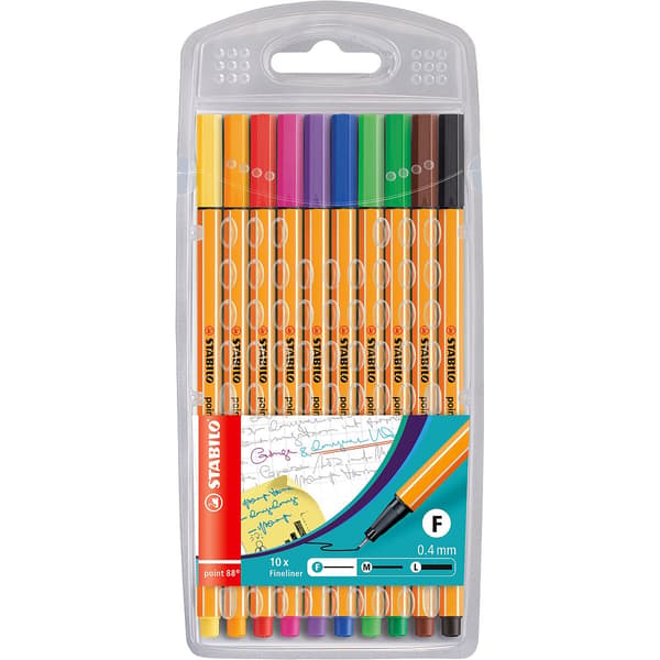 Stabilo Fineliner Point 88 MIX 10 Col.