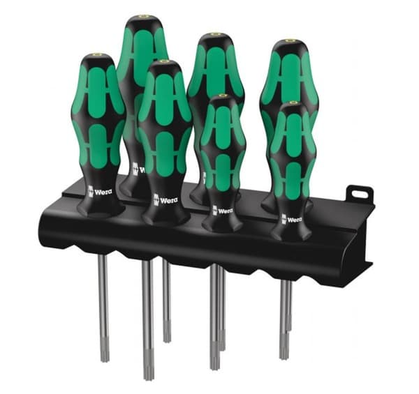 WERA 367/7 TORX HF Kraftform Plus -ruuvimeisselisarja pitotoiminnolla