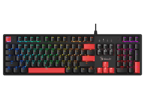 A4TECH BLOODY S520N Fire Black Mekanisk Tastatur (BLMS RED Plus Switch)