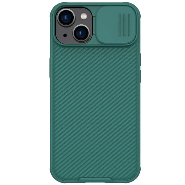 Nillkin CamShield Pro Cover iPhone 14 Plus Pansret Cover Kamerabeskyttelse Grøn