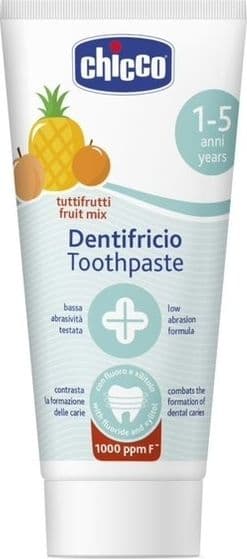 Chicco Tandpasta med Fluor, Frugt, 50 ml