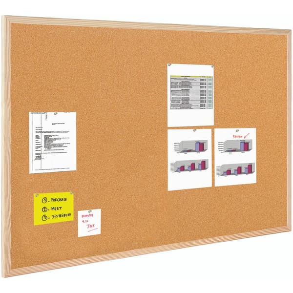 Korkkitaulu Bi-Office 60x90cm puukehys