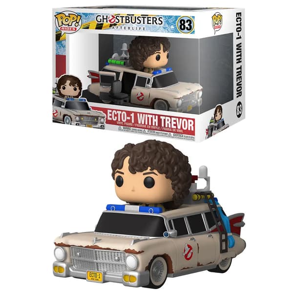 POP figur Ghostbusters Afterlife Rides Ecto 1 Med Trevor