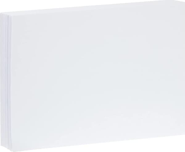 Herlitz A5 kartotekskort blank hvid hf pakke 100 stk