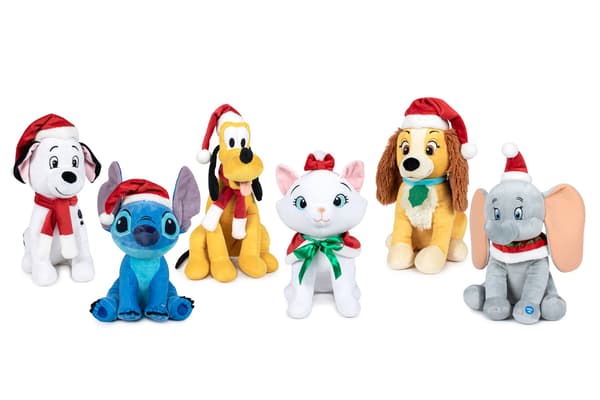DISNEY - STITCH & VENNER 26CM ASSORTERET PLYS