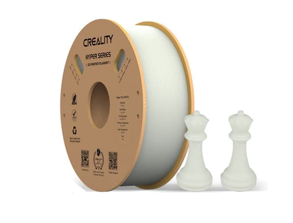 Hyper PLA Filament Vit, 3D-patron (vit, 1 kg, 1,75 mm, på rulle)