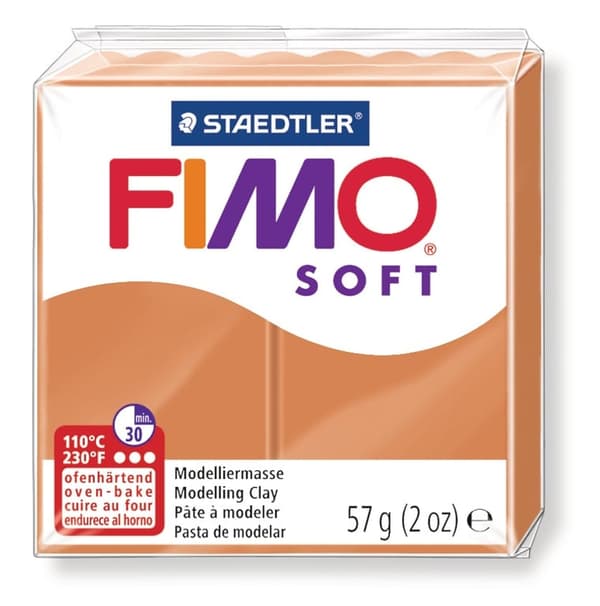 Fimo Termohærdende Masse Blød Cognac 57g