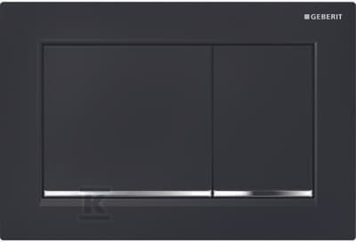 Geberit Omega 30 skylleknap til toilet sort (115.080.KM.1)