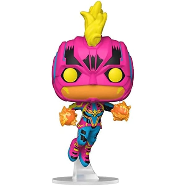 POP-figur Marvel Captain Marvel Black Light Exklusiv