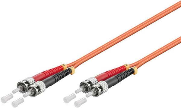 MicroConnect ST/UPC-ST/UPC 0,5m OM2 Fiber Patchkabel MM Duplex LSZH OD: 2mm, 0,3dB Orange