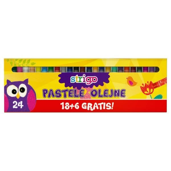 Oliepasteller 24 farver STRIGO