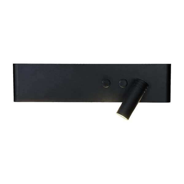 Seinävalaisin Resort Black Right 10W + 3W LED 4000K
