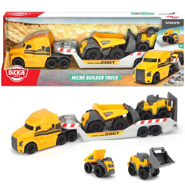 DICKIE Construction Volvo Bärgningsbil Set Micro Builder 32cm