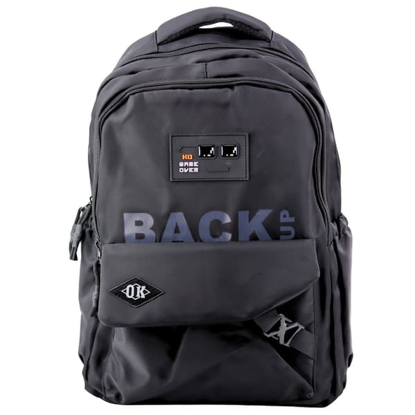 Kaupunkikoulureppu 6 taskua Back Up Musta 23L 46cm