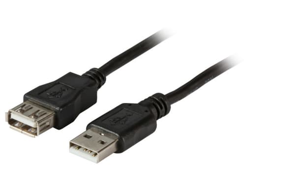 Kabel USB EFB EFB USB2.0 Forlængerkabel A-A, ST-Bu, 1,0m, sort, Klasse