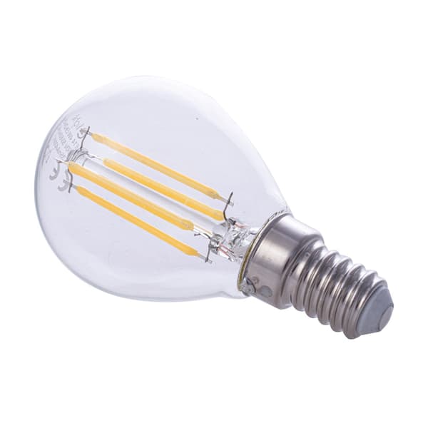 LED Filamentpære 4W G45 E14 4000K