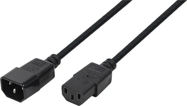 Kabel Logilink Strømkabelforlænger 3m sort