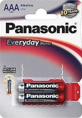 Panasonic Batteri Everyday Power AAA/R03 2 stk
