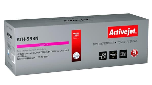 Activejet Magenta Tonerudskiftning til 304A (ATH533N)